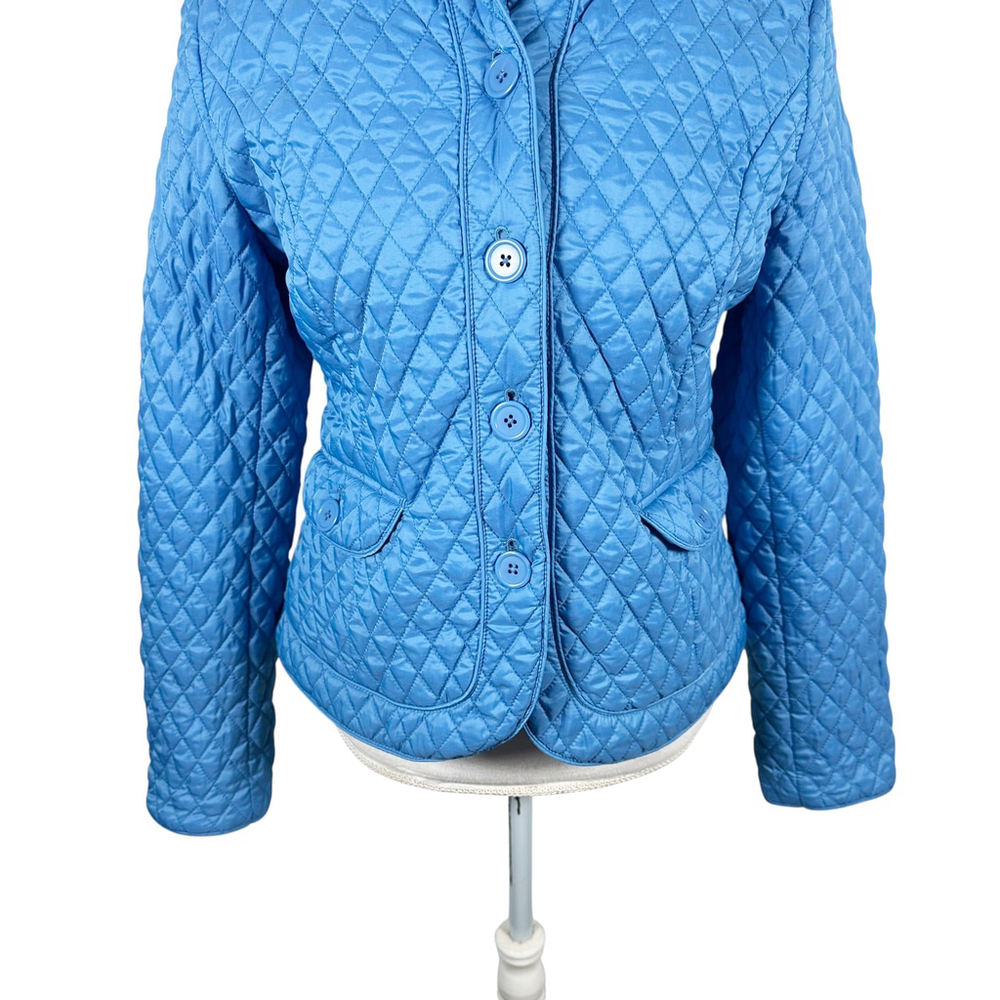 Pendleton Quilted Light Blue Puffer Jacket Barn C… - image 6